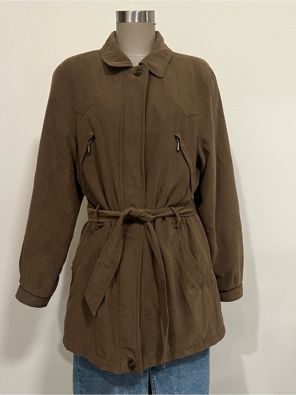 Women’s Fleet Street Brown Belted Jacket